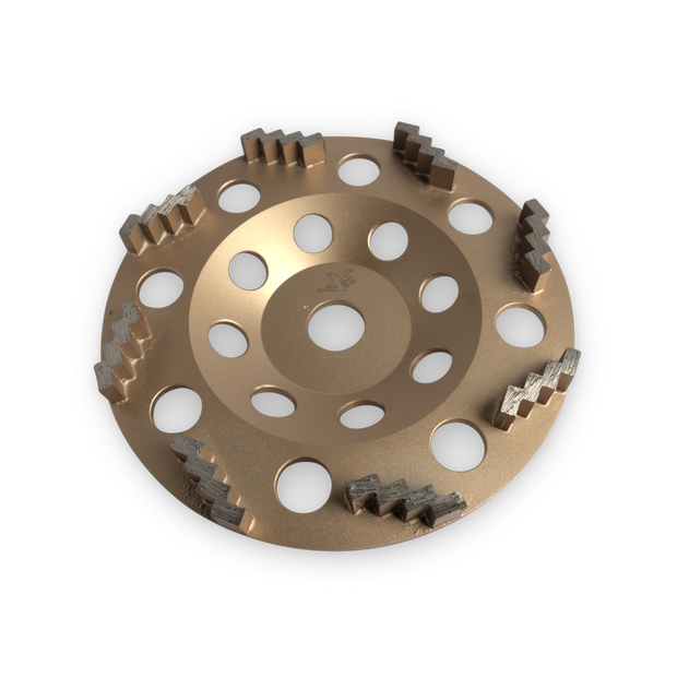 Worx- Force Zig Zag Cup Wheel - Soft 16Grit- 180mm