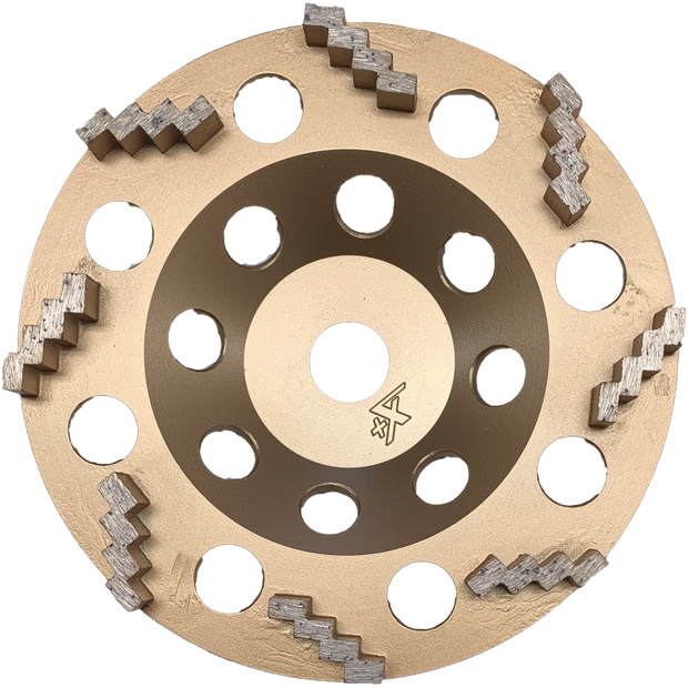 Worx- Force Zig Zag Cup Wheel - Soft 16Grit- 180mm