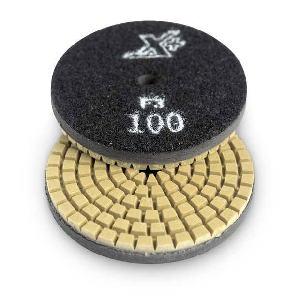 Worx New Flex Resin Dry Polishing Pad - 100Grit- 75mm