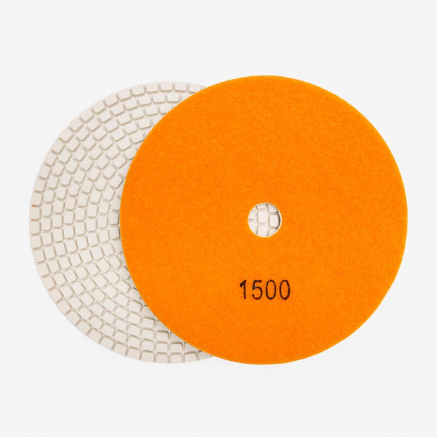 WHITE Polishing Pad - 1500Grit- 125mm 5"