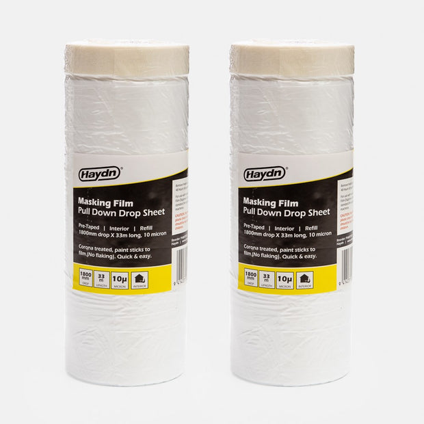 Haydn Masking Film Pre-taped Interior 10 Micron 1800mm x 33m