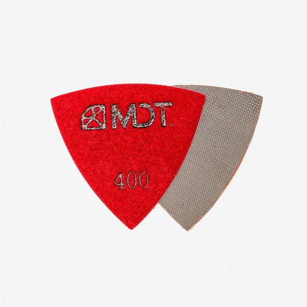 MDT 3'' 400Grit Electroplated Corner Polishing Pad - Triangle