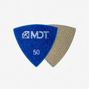 MDT 3'' 50Grit Electroplated Corner Polishing Pad - Triangle