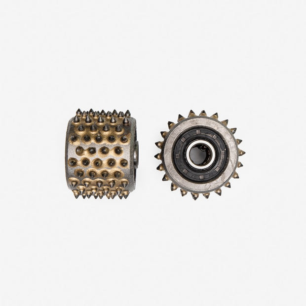 Bush hammer roller with Bearings 100 teeth